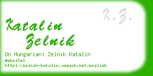 katalin zelnik business card